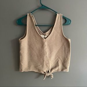 Madewell size small cropped tie front summer tank